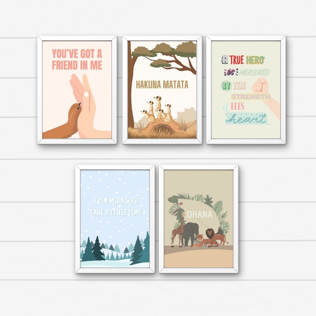 Bundle - Set of 5 - Cartoon Quotes