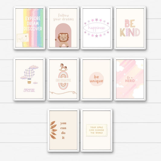 Bundle - Set of 10 - Motivational Quotes Girl Version